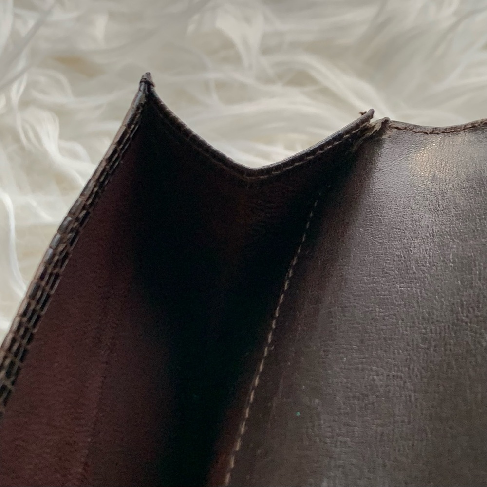 Vintage Bally Genuine Lizard Wallet Chocolate Brown Made in Italy - Picture 14 of 15